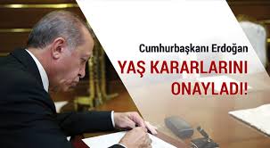 Yaş kararlarına göre, 30 general/amiral kadrosuzluk. Erdogan Yas Kararlarini Imzaladi Turkiye Gazetesi Avrupa