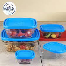 The traditional tumbler style measuring glass measures up to 2.4 cups (19 3/4 ounces) and includes indicators for both us and metric measurements. Duralex Freshbox 5pc Square Glass Food Keeper Food Storage Container Set 9015as05 Lazada Ph
