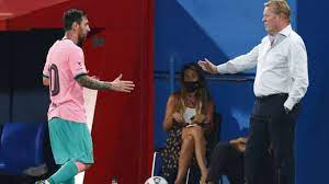 Messi pide a koeman el fichaje de tres cracks para que no se vaya del barcelona. Ronald Koeman Praises Lionel Messi For Making Call For Unity At Barcelona Football News India Tv