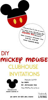 Use craft glue to glue just the edges of the red cardstock onto the black mickey mouse silhouette. Diy Mickey Mouse Clubhouse Party Invitations Free Editable Invitation