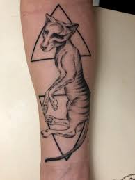 Thylacine ( tasmanian tiger ) ??? Thylacine Tasmanian Tiger Wolf Aka My Weird Extinct Little Buddy By Jeny Ann Kennedy Tattoo