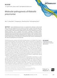 Pdf | abstract typical klebsiella pneumoniae is an opportunistic pathogen, which mostly affects those with weakened immune systems and tends to contribution of the capsular polysaccharide. Pdf Molecular Pathogenesis Of Klebsiella Pneumoniae