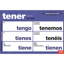 essential irregular spanish verbs chart set