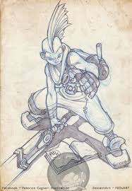 Ekko Drawing Drawings Sketches Character Design