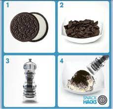 I spent a lot of time in the car this past weekend, traveling from nyc to dc and back. 1 Minute Life Hack Ice Cream Oreo
