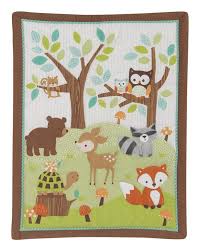 Check spelling or type a new query. Friendly Forest 3 Piece Crib Bedding Set Animal Baby Quilt Woodland Quilt Baby Crib Bedding Sets