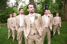 Rustic Wedding Outdoor Wedding Groomsmen Tan Suits Generation Tux Trajes Padrinho De Casamento Noivo E Padrinhos Padrinho De Casamento