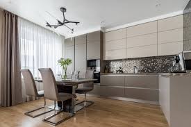 The dark paint allows you to have a you can use it as an accent color to white or as the main kitchen color but whatever you do don't overlook. Grey Brown Kitchen Ideas Photos Houzz