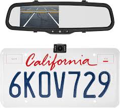 Rear view mirror backup camera system. Buy Boyo Vtc1743m Vehicle Backup Camera System With 4 3 Rear View Mirror Monitor And License Plate Backup Camera For Car Truck Suv And Van Online In Indonesia B07r94hhdx