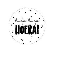 Sticker Hiep Hiep Hoera 10 Stuks Leuk Voor Een Feest