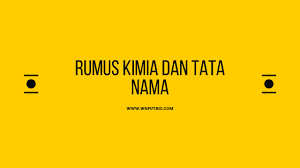 Na memiliki nomor atom 11 dan br memiliki nomor atom 35. Rumus Kimia Dan Tata Nama Senyawa Kimia Wnputrio