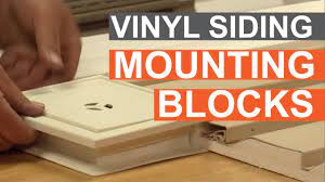 Fast and easy to install. Tip Of The Week Using Vinyl Siding Mounting Blocks Youtube