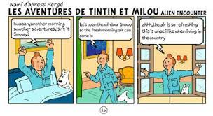 My Own Tintin The Mysterious U F O Comic Strip Edition Page One By Kaka Rai Comic Strips Tintin Mystery