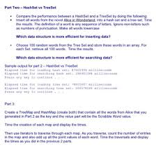 We constantly make some changes or improvements to this website and those are also. Solved Part Two Hashset Vs Treeset Compare The Perfor Chegg Com