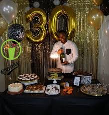 Pinterest 30th Birthday Decorations For Her Black And Gold Theme Dirtythirty Decorations Under 60 Bucks Birthday Decorations For Men 30th Birthday Decorations Birthday Party Decorations