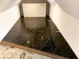 Length bamboo carpet reducer molding model# hl26cr home legend strand woven espresso 9/16 in. Emc Tiles Luxury Versace Marble Bathroom Customer Projects