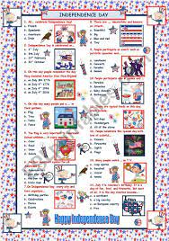 Memorial day printable trivia questions Independence Day Quiz With Answers Esl Worksheet By Maguyre