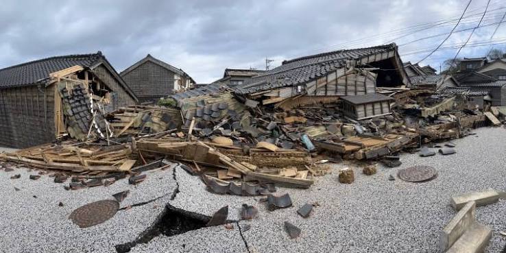 Ground zero of Japan's earthquake zone is ravaged by destruction and fire