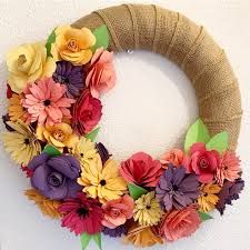 Or do you simply want a printable that will give you everything you need? Paper Flower Wreath Paper Flower Wreaths Paper Flowers Flower Wreath