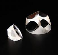 Prisma óptico de alta calidad en forma de penta, pentágono o pentagonal,  prisma medio penta