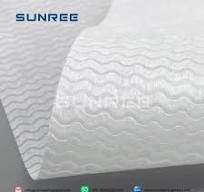 White Big Wave Embossed Baby Diaper Nonwoven Loop Frontal Tape