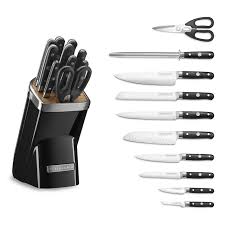 Kitchenaid 11 Piece Professional Knife Set Onyx Black Professional Knives Cutlery Set Kitchen Aid