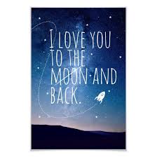 Главная › исполнители › idenline ›. Poster I Love You To The Moon And Back Wall Art De