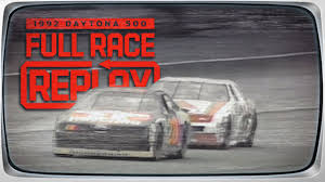 Who was the first driver to win a winston cup points race with that number? 1992 Daytona 500 Davey Allison Wins The 500 Nascar Classic Full Race Replay Youtube