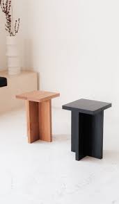 Fieldwork Foundation Stool Side Table Square In 2020 Stool Square Side Table Wood Side Table