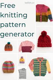 Free Knitting Pattern Generator In 2021 Beanie Knitting Patterns Free Free Knitting Arm Knitting Scarf