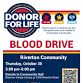 Riverton Community Blood Drive Thursday 10/30 event image