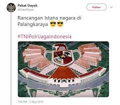 Check spelling or type a new query. Cek Fakta Rancangan Istana Negara Di Palangkaraya Berbentuk Garuda
