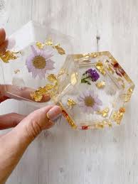 Buy fake flower heads in bulk wholesale for crafts silk sunflower daisy handmake artificial flower head wedding decoration diy wreath gift box scrapbooking craft home decor 80pcs 5.5cm (colorful): Lilac Flower Jewelry Box Birthday Gift Gift For Her Back To Etsy Resin Jewelry Box Kawaii Gifts Flower Jewellery