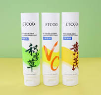 Serum kosong tabung kustom 30ml 50ml, Losion krim kemasan tabung plastik  dengan pijat 6 bola rol kosmetik Remas tanpa segel tabung