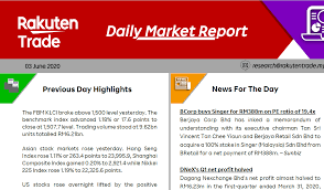 Is operating accesstrade, an affiliate marketing platform, for the malaysia market. Daily Market Report 3 June 2020 Rakuten Trade
