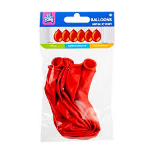 Ballonnen Metallic Ruby rood