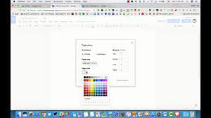 How to change page color on google docs. Google Docs Change Background Color Of A Doc Youtube