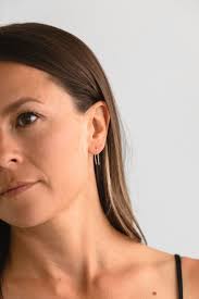 Tiny Staple Threader Earrings