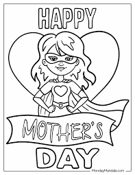 41 Mother's Day Coloring Pages (Free PDF Printables)