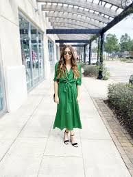 Wedding Guest Dress In 2020 Dresses Green Midi Dress Wedding Guest Dress