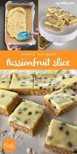 Easy No Bake Passionfruit Slice Recipe By Vj Cooks Quick How To Video Recipe Baking Recipes Slices Recipes Desserts