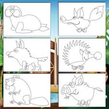 When it gets too hot to play outside, these summer printables of beaches, fish, flowers, and more will keep kids entertained. Cartoon Animals Coloring Pages 36 Printable Coloring Sheets 8 5 X 11 Inches