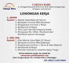 Sesuai komitmen kami sebagai toko bunga online berkualitas khususnya bagi anda yang berada di daerah bogor dan sekitar, tentu saja kami akan. Lowongan Kerja Karyawan Toko Bahan Bangunan Cahaya Baru ð™ˆð™Šð™ƒð˜¼ð™ˆð™ˆð˜¼ð˜¿ ð™…ð˜¼ð™€ð™‰ð™ð˜¿ð™„ð™‰ 10 Jul 2019 Loker Atmago Warga Bantu Warga