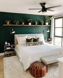 Accent walls in living room. 25 Soothing Green Bedroom Decor Ideas Shelterness