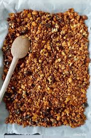 Date Cashew And Honey Granola Recipe Not Enough Cinnamon Recipe Honey Granola Honey Granola Recipe Healthy Snacks Recipes