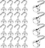 Leuik 20Pcs Magnetic Hooks Heavy Duty Strong Magnet Hooks for ...