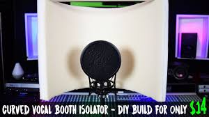 However, if you have the general idea of how to build a diy mic isolation booth in a corner, you can complete it at your own choice. Curved Vocal Booth Isolator Diy Build For Only 14 Beginners Vocal Booth Youtube