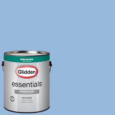 Choosing your living room paint colors is a big deal. Glidden Essentials 1 Gal Hdgv15 French Country Blue Semi Gloss Interior Paint Hdgv15e 01sn The Home Depot