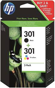 Cartouche originale hp 301 (référence complémentaire : Cartouches D Encre D Origine Hp 301 Noir Et Tricolore Lot De 2 1 Pack Multicolore Amazon Fr Fournitures De Bureau