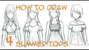 Image of drawing tutorial how to draw 4 fall outfits. Tutorial How To Draw Women Clothes For Summer Fall In 4 Ways Youtube